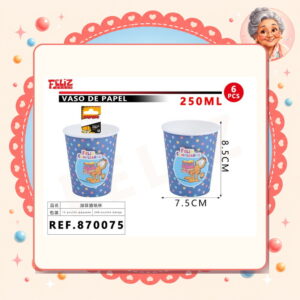 la-icha-03576 De Papel/garfield 6pcs Feliz Ref. 870075
