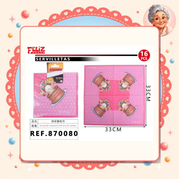 Servilletas Carfield Feliz Ref. 870080