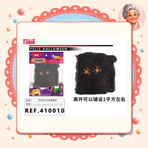 la-icha-03668 Negro para Halloween Feliz Ref. 410010