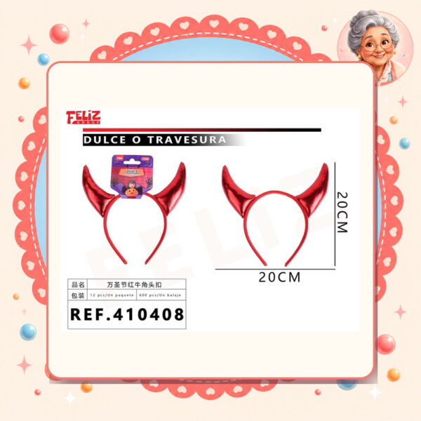 Diablita para Halloween/rojo Feliz Ref. 410408