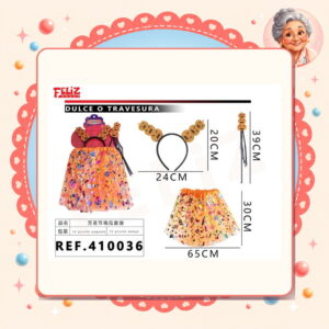 la-icha-03722 Tutu para Halloween Feliz Ref. 410036