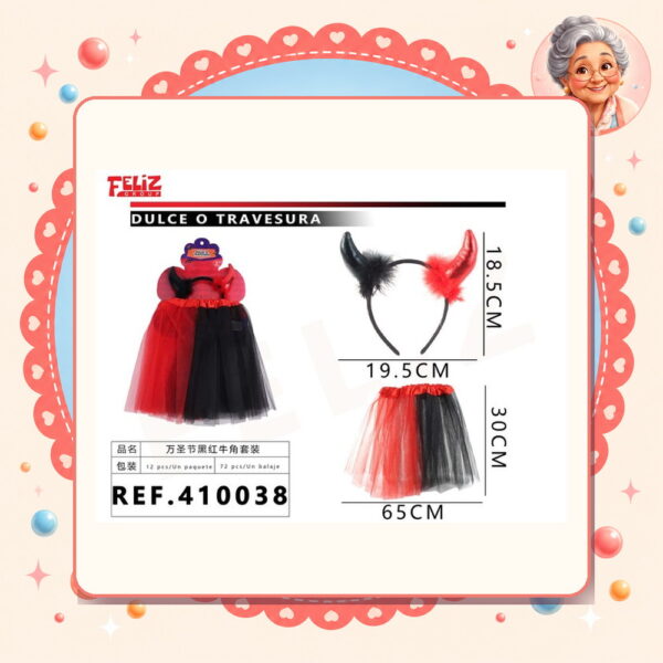 Tutu para Halloween Feliz Ref. 410038