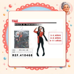 la-icha-03740 Harley Quinn Talla Ninos Feliz Ref. 410468