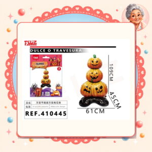 la-icha-03776 De Calabaza Soporte Halloween Feliz Ref. 410445