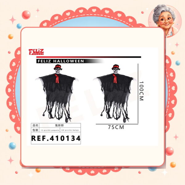 Adorno Decorativos Halloween Feliz Ref. 410134