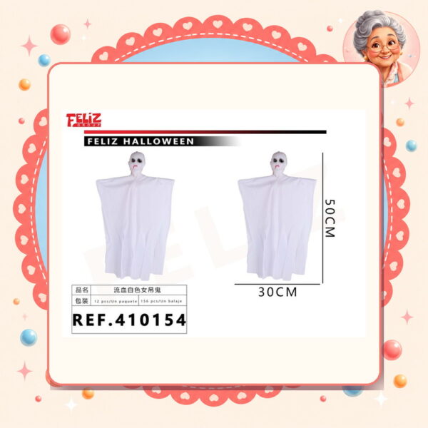 Blanca Mancha Sangre Colgante Halloween Feliz Ref. 410154