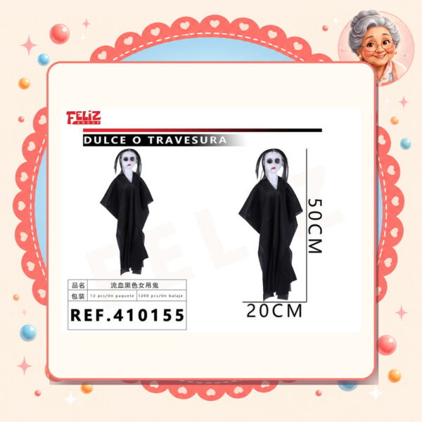 Negro Mancha Sangre Colgante Halloween Feliz Ref. 410155