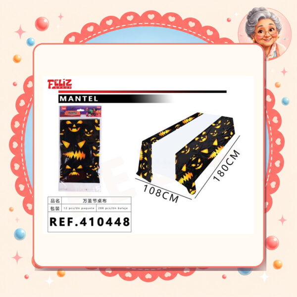 X 180cm Mantel de Halloween Feliz Ref. 410448