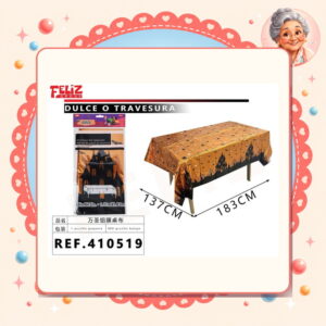 la-icha-03847 X 183cm Mantel Metalico Halloween Feliz Ref. 410519