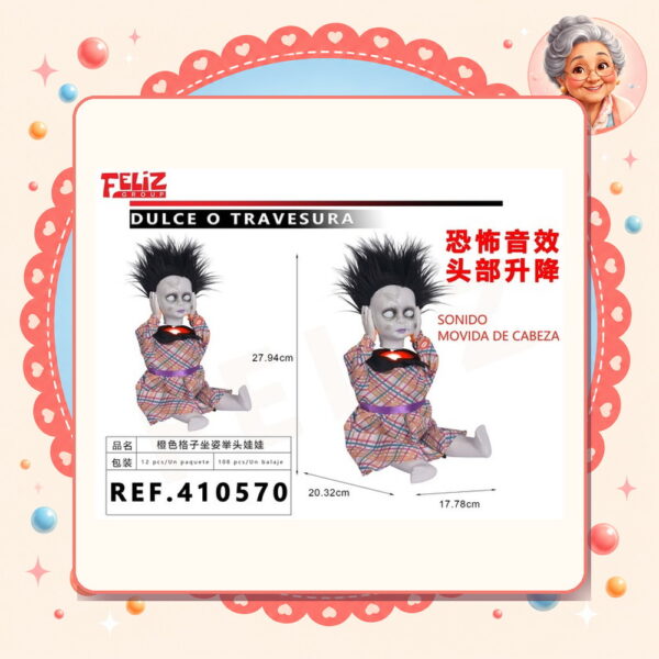 la-icha-03871 Traje Naranja Halloween Feliz Ref. 410570