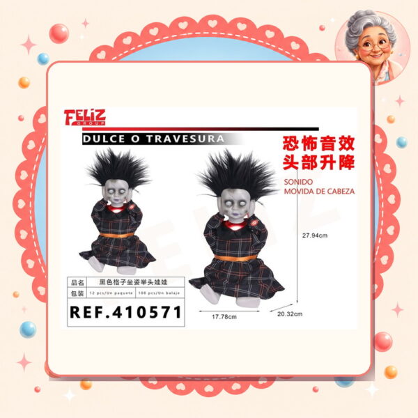 Traje Negro Halloween Feliz Ref. 410571