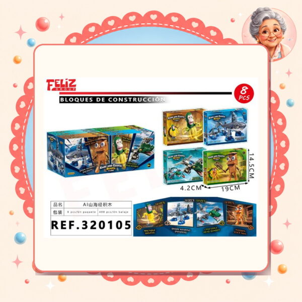 la-icha-03924 Italiano Bloques Leg Feliz Ref. 320105