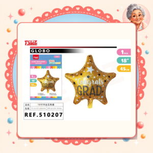 Estrella de Graduacion Feliz Ref. 510207