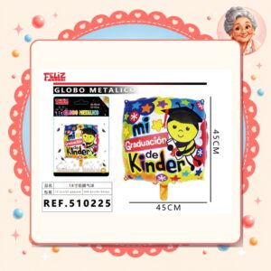 X 45cm Globo Metalico Graduacion Feliz Ref. 510225