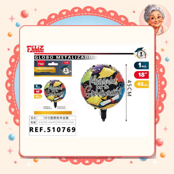 la-icha-03961 Metal F.graduado Feliz Ref. 510769