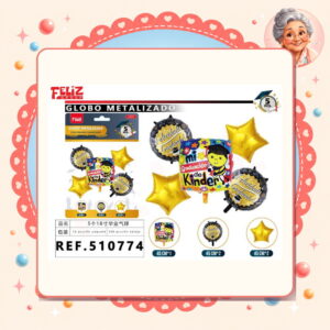 la-icha-03962 De Globos Metal Graduado Abejita Feliz Ref. 510774