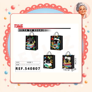 la-icha-03976 X 18 X 8cm Bolsa de Regalo S Feliz Ref. 540807