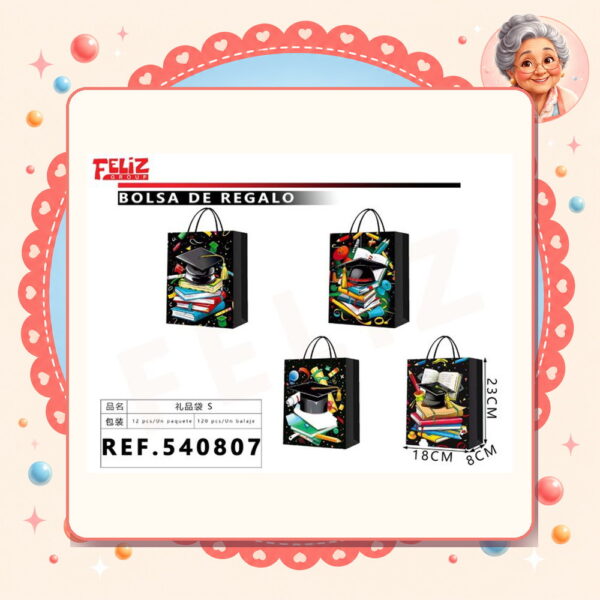 X 18 X 8cm Bolsa de Regalo S Feliz Ref. 540807