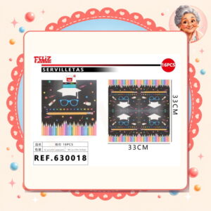 la-icha-03982 X 33cm 16pcs Servilletas Feliz Ref. 630018