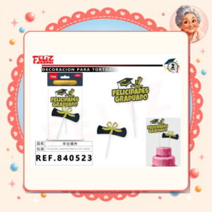 la-icha-03994 Para Torta Graduado Feliz Ref. 840523