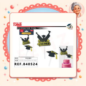la-icha-03995 Para Torta Graduado Feliz Ref. 840524