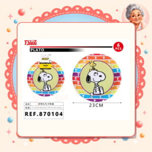 la-icha-04011 De Carton/snoopy 6pcs Feliz Ref. 870104