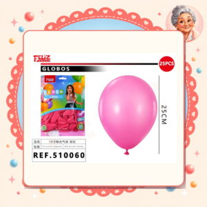 la-icha-04112 Globos Fucsia Feliz Ref. 510060