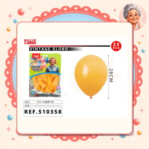 la-icha-04116 10pul. 25pcs Globos Vintage Feliz Ref. 510358
