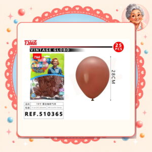 la-icha-04123 10pul. 25pcs Globos Vintage Feliz Ref. 510365