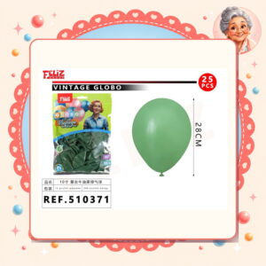 la-icha-04129 10pul. 25pcs Globos Vintage Feliz Ref. 510371