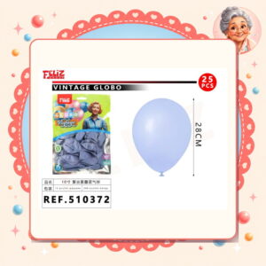 la-icha-04130 10pul. 25pcs Globos Vintage Feliz Ref. 510372