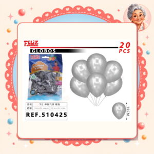 la-icha-04133 Globos Plateado Feliz Ref. 510425