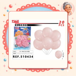 la-icha-04140 Globos Rosado Pastel Feliz Ref. 510434