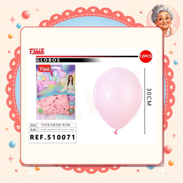 Globos Rosado Feliz Ref. 510071