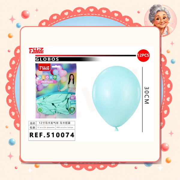 Globos Azul Tiffany Feliz Ref. 510074