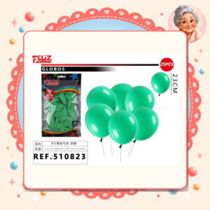la-icha-04166 Globos Verde Oscuro Feliz Ref. 510823