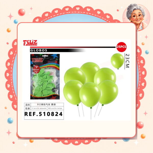 Globos Verde Feliz Ref. 510824