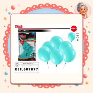 la-icha-04182 Globos Azul Tiffany Feliz Ref. 607877