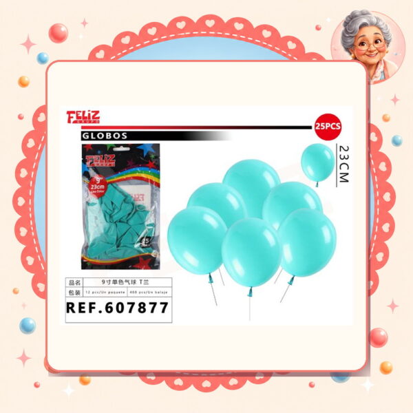 Globos Azul Tiffany Feliz Ref. 607877