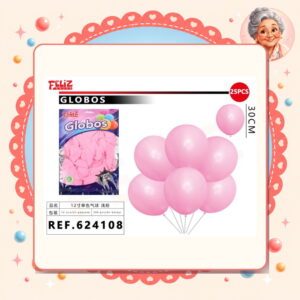 Globos Rosado Claro Feliz Ref. 624108