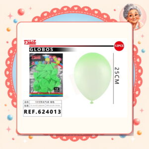 Globos Fluor Verde Feliz Ref. 624013