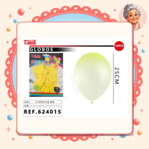 Globos Fluor Amarillo Feliz Ref. 624015