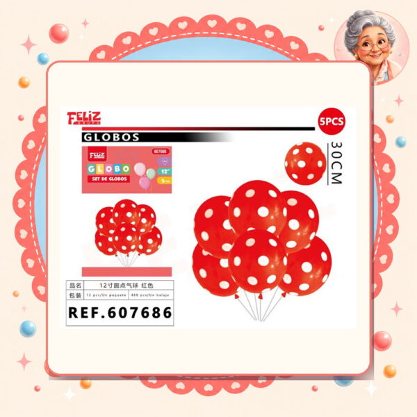 Rojo con Puntos Feliz Ref. 607686
