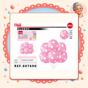 la-icha-04277 Rosado Claro con Puntos Feliz Ref. 607690