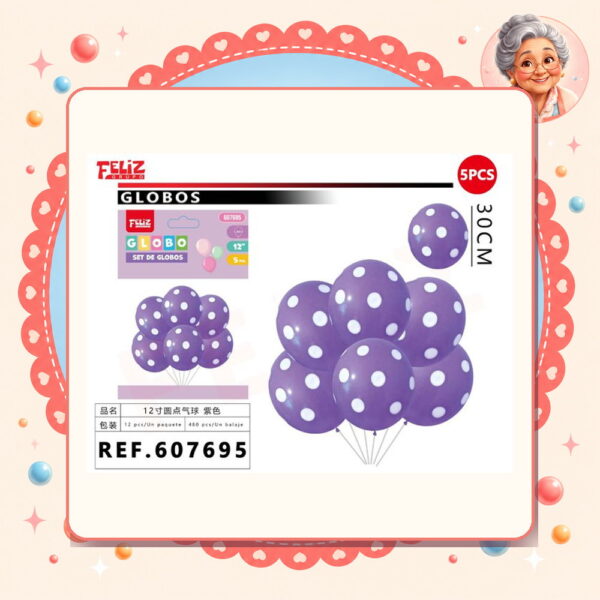 Morado con Puntos Feliz Ref. 607695