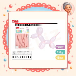 la-icha-04295 Largos Macarron Rosado Feliz Ref. 510017