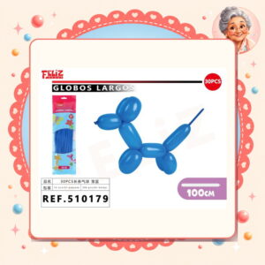 la-icha-04307 Globos Largos Zafiro Feliz Ref. 510179