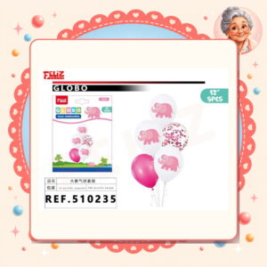 la-icha-04349 De Elefante Rosado Feliz Ref. 510235