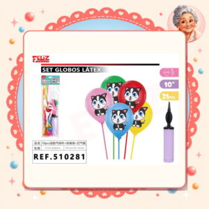 la-icha-04361 Globos/perrito+soportes+inflador Feliz Ref. 510281