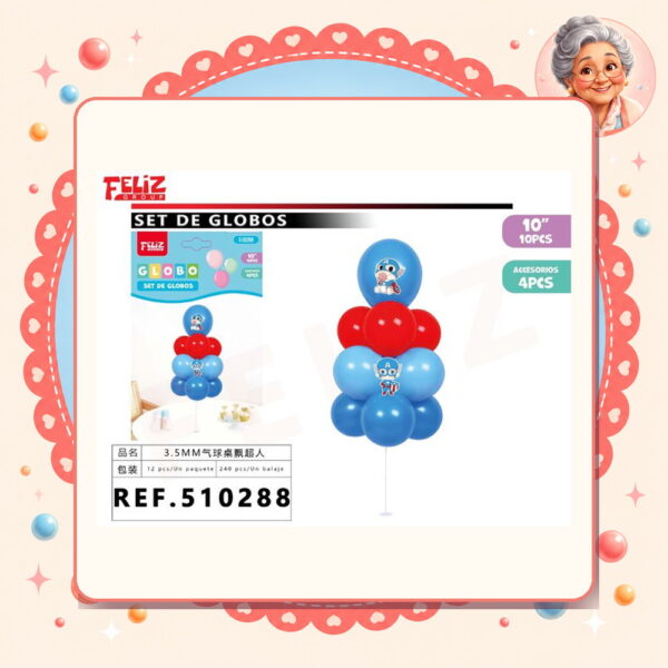 Soporte+globos Baby Superman Feliz Ref. 510288